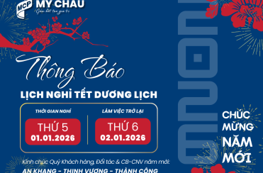 MCP | THÔNG BÁO LỊCH NGHỈ TẾT DƯƠNG LỊCH